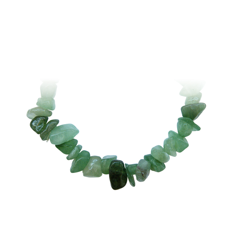 Collier De Pierres D'Aventurine Verte - Bijou Ethnique, Neuf Sans Emballage