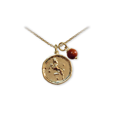 Collier Bélier - Jaspe Rouge