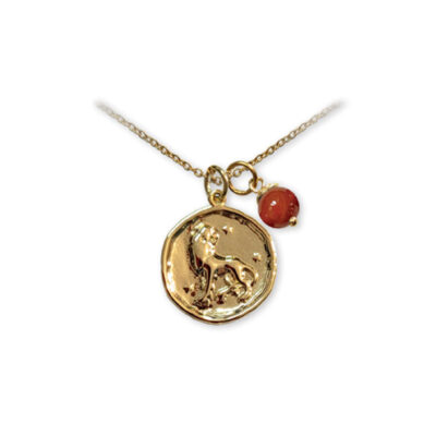 Collier Lion - Cornaline