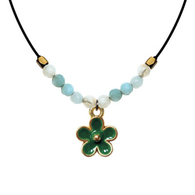 Collier Amazonite - La Fleur