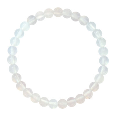Bracelet Agate Blanche - Grand modèle