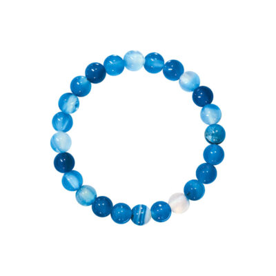 Bracelet Agate Bleue - Petit modèle
